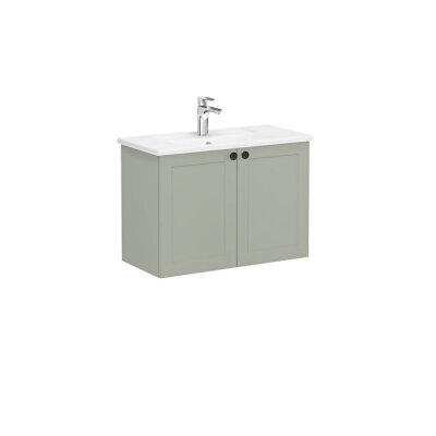 VitrA Root Classic Lavabo Dolabı, 80 cm, Mat Retro Yeşil - 1