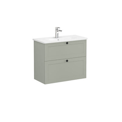 VitrA Root Classic Lavabo Dolabı, 80 cm, Mat Retro Yeşil - 1