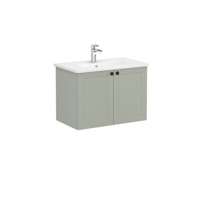 VitrA Root Classic Lavabo Dolabı, 80 cm, Mat Retro Yeşil - 1