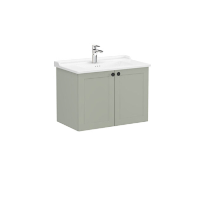 VitrA Root Classic Lavabo Dolabı, 80 cm, Mat Retro Yeşil - 1