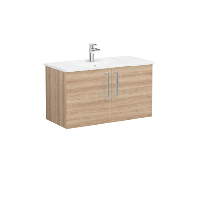 VitrA Root Flat 100 cm Doğal Meşe Lavabo Alt Dolabı - 1