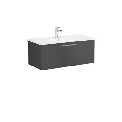 VitrA Root Flat 100 cm Mat Fırtına Gri Lavabo Alt Dolabı - 1