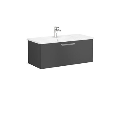 VitrA Root Flat 100 cm Mat Fırtına Gri Lavabo Alt Dolabı - 1