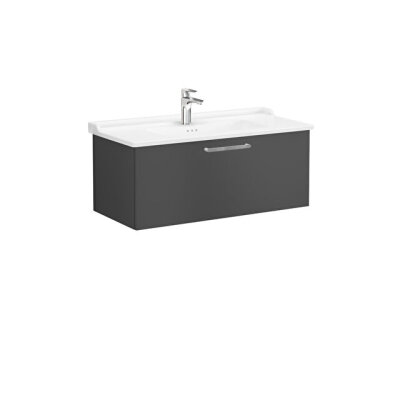 VitrA Root Flat 100 cm Mat Fırtına Gri Lavabo Alt Dolabı - 1