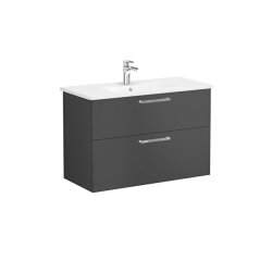 VitrA Root Flat 100 cm Mat Fırtına Gri Lavabo Alt Dolabı - VİTRA