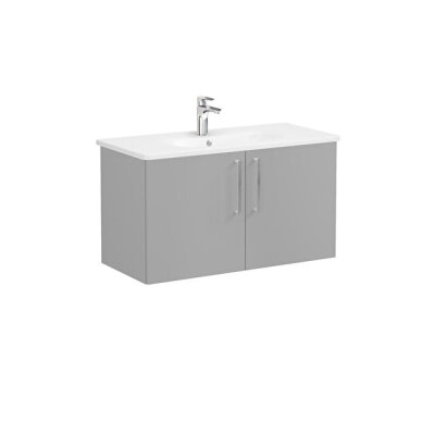VitrA Root Flat 100 cm Mat Kaya Gri Lavabo Alt Dolabı - 1