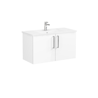 VitrA Root Flat 100 cm Parlak Beyaz Lavabo Alt Dolabı - 1