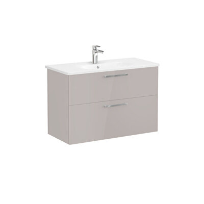 VitrA Root Flat 100 cm Parlak Sahra Beji Lavabo Alt Dolabı - 1