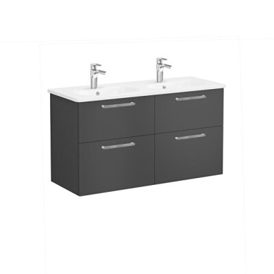 VitrA Root Flat 120 cm Mat Fırtına Gri Lavabo Alt Dolabı - 1