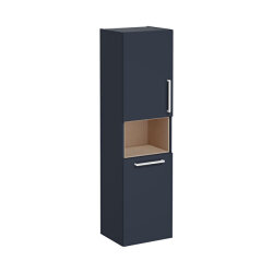 VitrA Root Flat 40 cm Çamaşır Sepetli Mat Lacivert Boy Dolabı - VİTRA