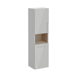 VitrA Root Flat 40 cm Çamaşır Sepetli Parlak İnci Grisi Boy Dolabı - VİTRA