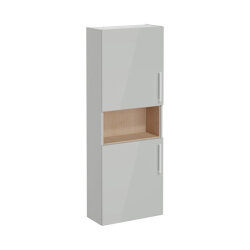 VitrA Root Flat 55 Dar Kısa Parlak İnci Grisi Boy Dolabı - VİTRA