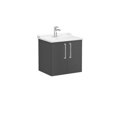 VitrA Root Flat 60 cm Mat Fırtına Gri Lavabo Alt Dolabı - 1