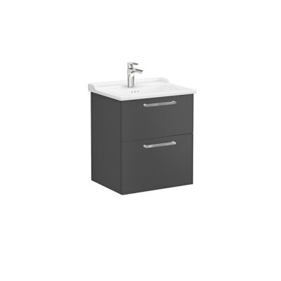 VitrA Root Flat 60 cm Mat Fırtına Gri Lavabo Alt Dolabı - 1