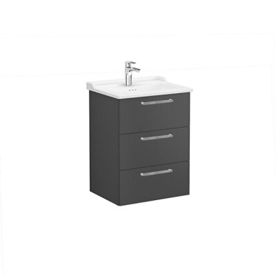 VitrA Root Flat 60 cm Mat Fırtına Gri Lavabo Alt Dolabı - 1