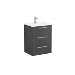 VitrA Root Flat 60 cm Mat Fırtına Gri Lavabo Alt Dolabı - VİTRA