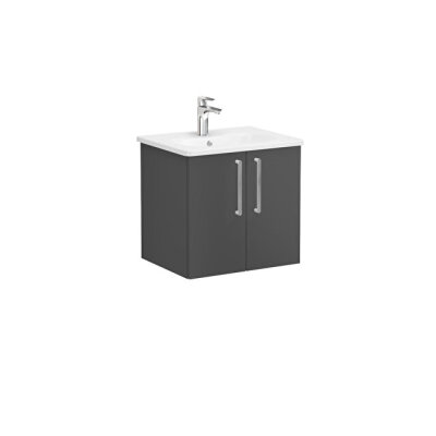 VitrA Root Flat 60 cm Mat Fırtına Gri Lavabo Alt Dolabı - 1