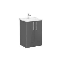 VitrA Root Flat 60 cm Parlak Antrasit Lavabo Alt Dolabı - VİTRA
