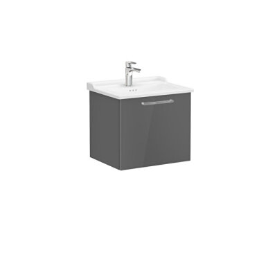 VitrA Root Flat 60 cm Parlak Antrasit Lavabo Alt Dolabı - 1