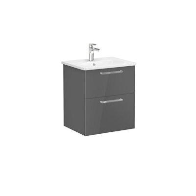 VitrA Root Flat 60 cm Parlak Antrasit Lavabo Alt Dolabı - 1