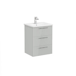 VitrA Root Flat 60 cm Parlak İnci Grisi Lavabo Alt Dolabı - VİTRA