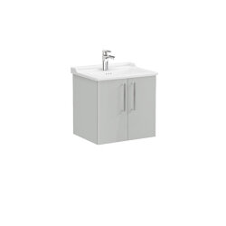 VitrA Root Flat 60 cm Parlak İnci Grisi Lavabo Alt Dolabı - VİTRA