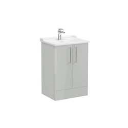 VitrA Root Flat 60 cm Parlak İnci Grisi Lavabo Alt Dolabı - VİTRA