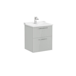 VitrA Root Flat 60 cm Parlak İnci Grisi Lavabo Alt Dolabı - VİTRA
