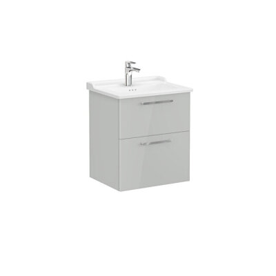 VitrA Root Flat 60 cm Parlak İnci Grisi Lavabo Alt Dolabı - 1