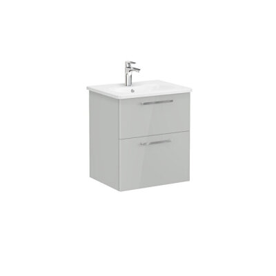 VitrA Root Flat 60 cm Parlak İnci Grisi Lavabo Alt Dolabı - 1