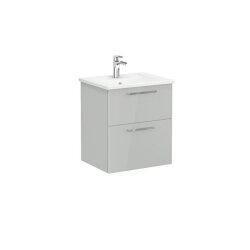 VitrA Root Flat 60 cm Parlak İnci Grisi Lavabo Alt Dolabı - VİTRA