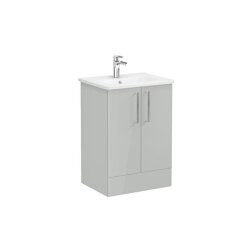 VitrA Root Flat 60 cm Parlak İnci Grisi Lavabo Alt Dolabı - VİTRA