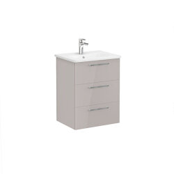 VitrA Root Flat 60 cm Parlak Sahra Beji Lavabo Alt Dolabı - VİTRA