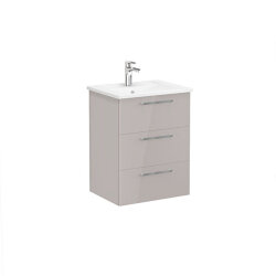 VitrA Root Flat 60 cm Parlak Sahra Beji Lavabo Alt Dolabı - VİTRA