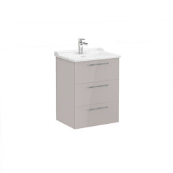 VitrA Root Flat 60 cm Parlak Sahra Beji Lavabo Alt Dolabı - VİTRA