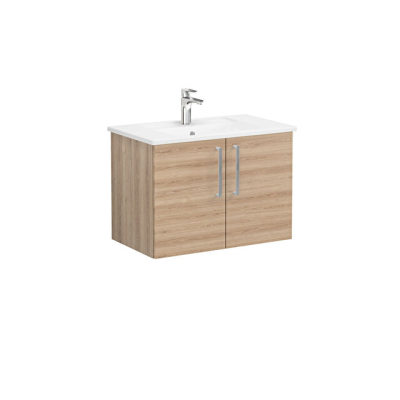 VitrA Root Flat 80 cm Doğal Meşe Lavabo Alt Dolabı - 1