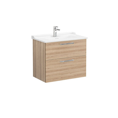 VitrA Root Flat 80 cm Doğal Meşe Lavabo Alt Dolabı - 1