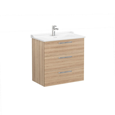 VitrA Root Flat 80 cm Doğal Meşe Lavabo Alt Dolabı - 1