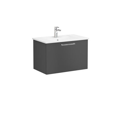 VitrA Root Flat 80 cm Mat Fırtına Gri Lavabo Alt Dolabı - 1