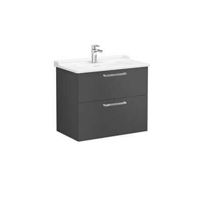 VitrA Root Flat 80 cm Mat Fırtına Gri Lavabo Alt Dolabı - 1