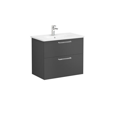 VitrA Root Flat 80 cm Mat Fırtına Gri Lavabo Alt Dolabı - 1