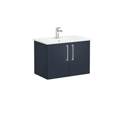 VitrA Root Flat 80 cm Mat Lacivert Lavabo Alt Dolabı - 1