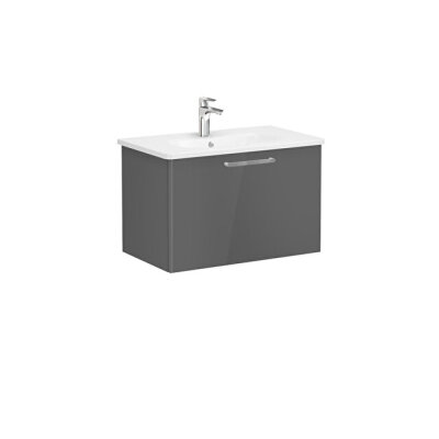 VitrA Root Flat 80 cm Parlak Antrasit Lavabo Alt Dolabı - 1