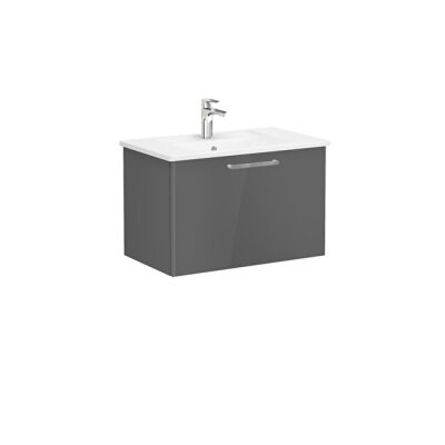 VitrA Root Flat 80 cm Parlak Antrasit Lavabo Alt Dolabı - 1