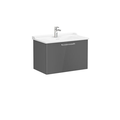 VitrA Root Flat 80 cm Parlak Antrasit Lavabo Alt Dolabı - 1