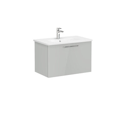 VitrA Root Flat 80 cm Parlak İnci Grisi Lavabo Alt Dolabı - 1