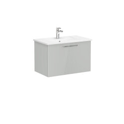VitrA Root Flat 80 cm Parlak İnci Grisi Lavabo Alt Dolabı - VİTRA