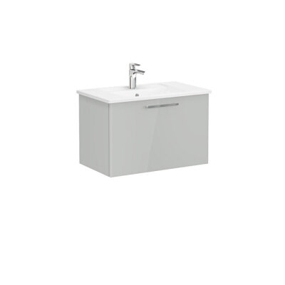 VitrA Root Flat 80 cm Parlak İnci Grisi Lavabo Alt Dolabı - 1