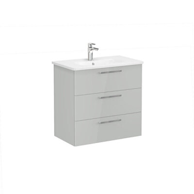 VitrA Root Flat 80 cm Parlak İnci Grisi Lavabo Alt Dolabı - 1