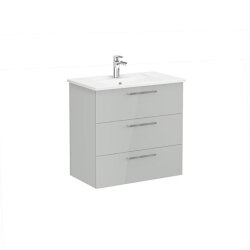 VitrA Root Flat 80 cm Parlak İnci Grisi Lavabo Alt Dolabı - VİTRA